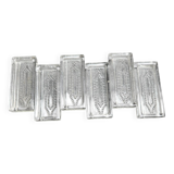 Lot de 6 porte couteaux en verre ciselé