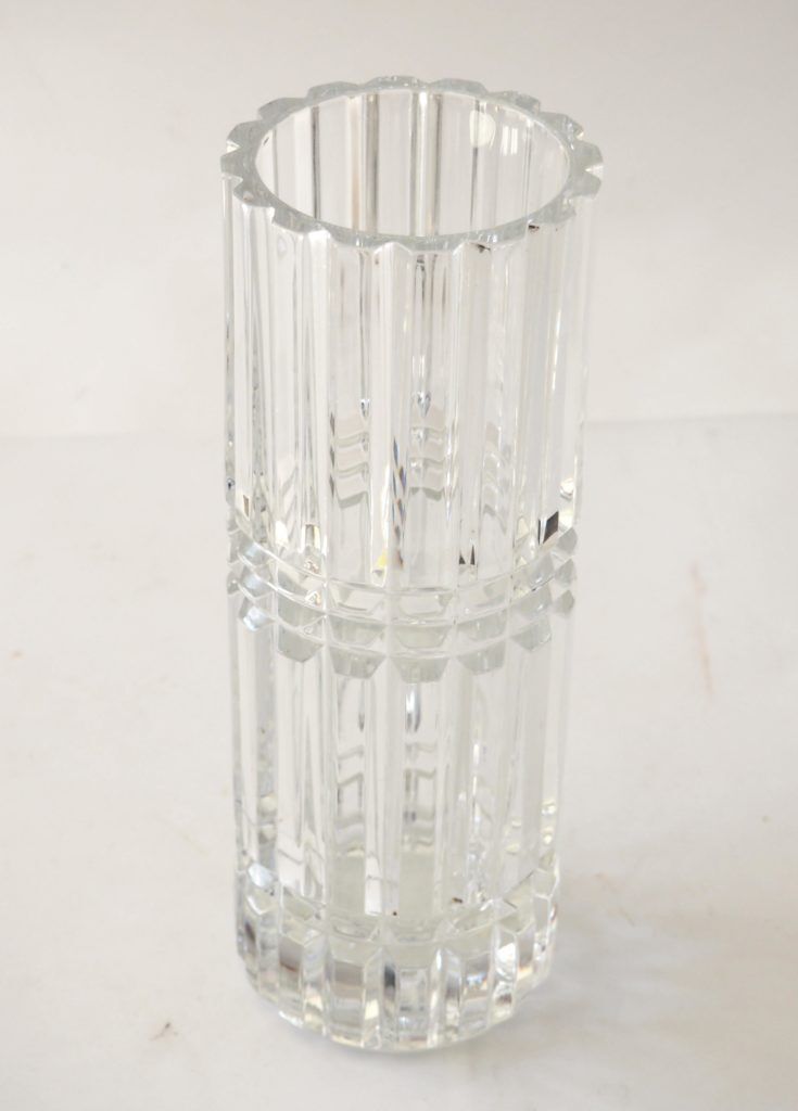 Vase cristal tube