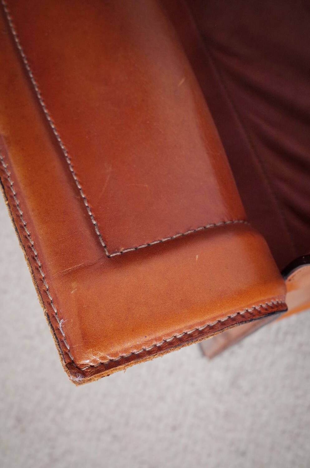 Matteo Grassi Korium Leder Zweisitzer und Sessel Causeuse