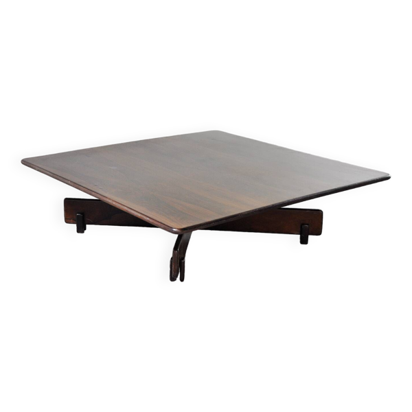 Table basse brésilienne vintage en palissandre