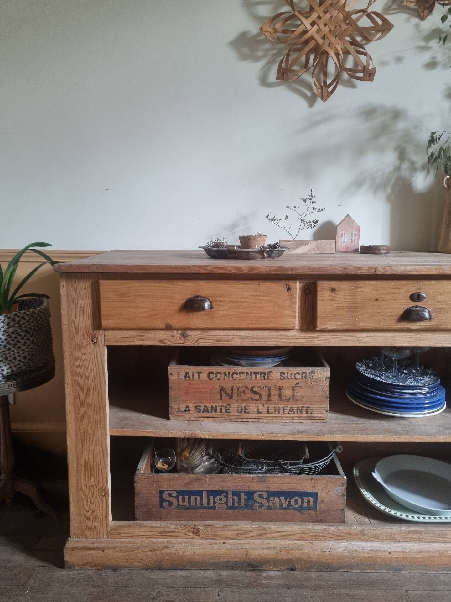 Enfilade comptoir rustique