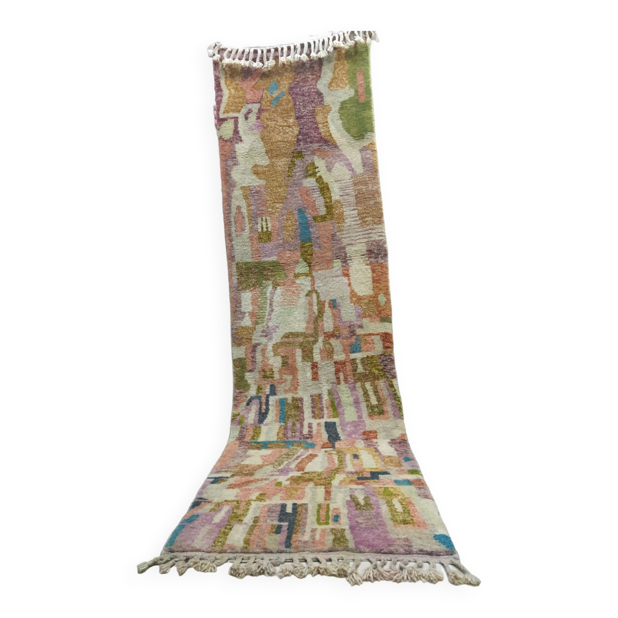 Corridor Carpet Beni Ouarain Moroccan Berber 4m x 1m15