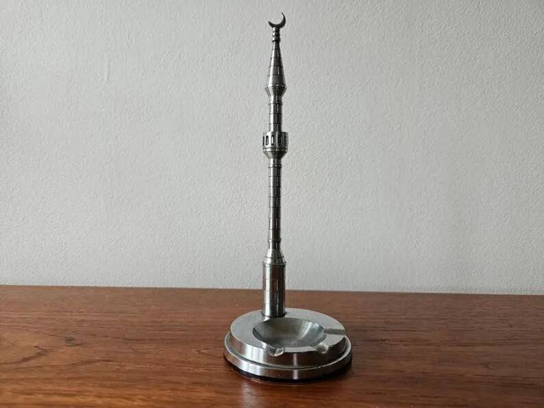 Rare Midcentury Model Eger Minaret Ashtray, Hungary, 1970s