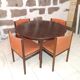 Table palissandre et 4 chaises Gudme Mobelfabrik