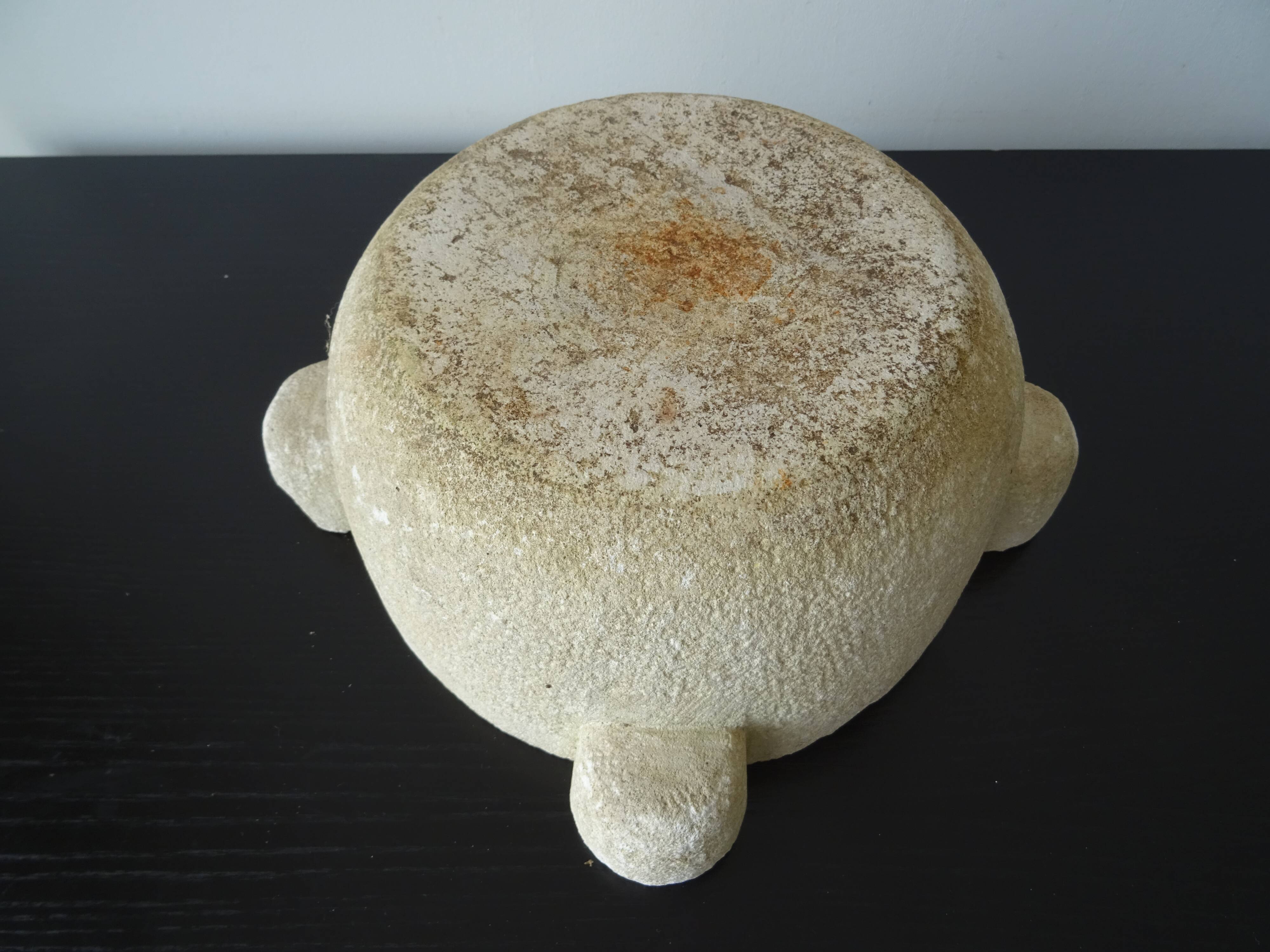 Old Provencal stone mortar