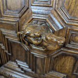 Renaissance style hunting cabinet in walnut