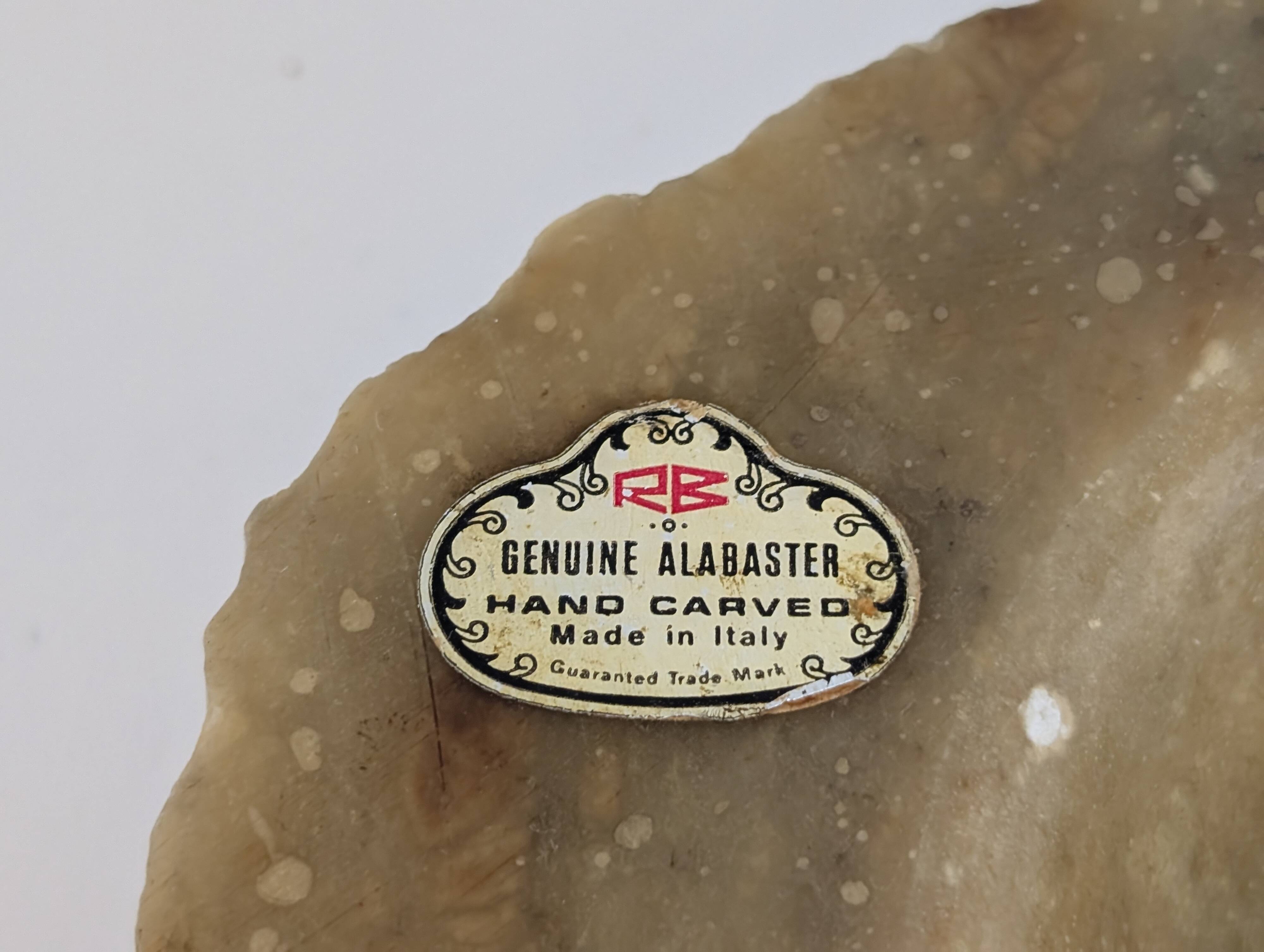 Cendrier italien en albâtre