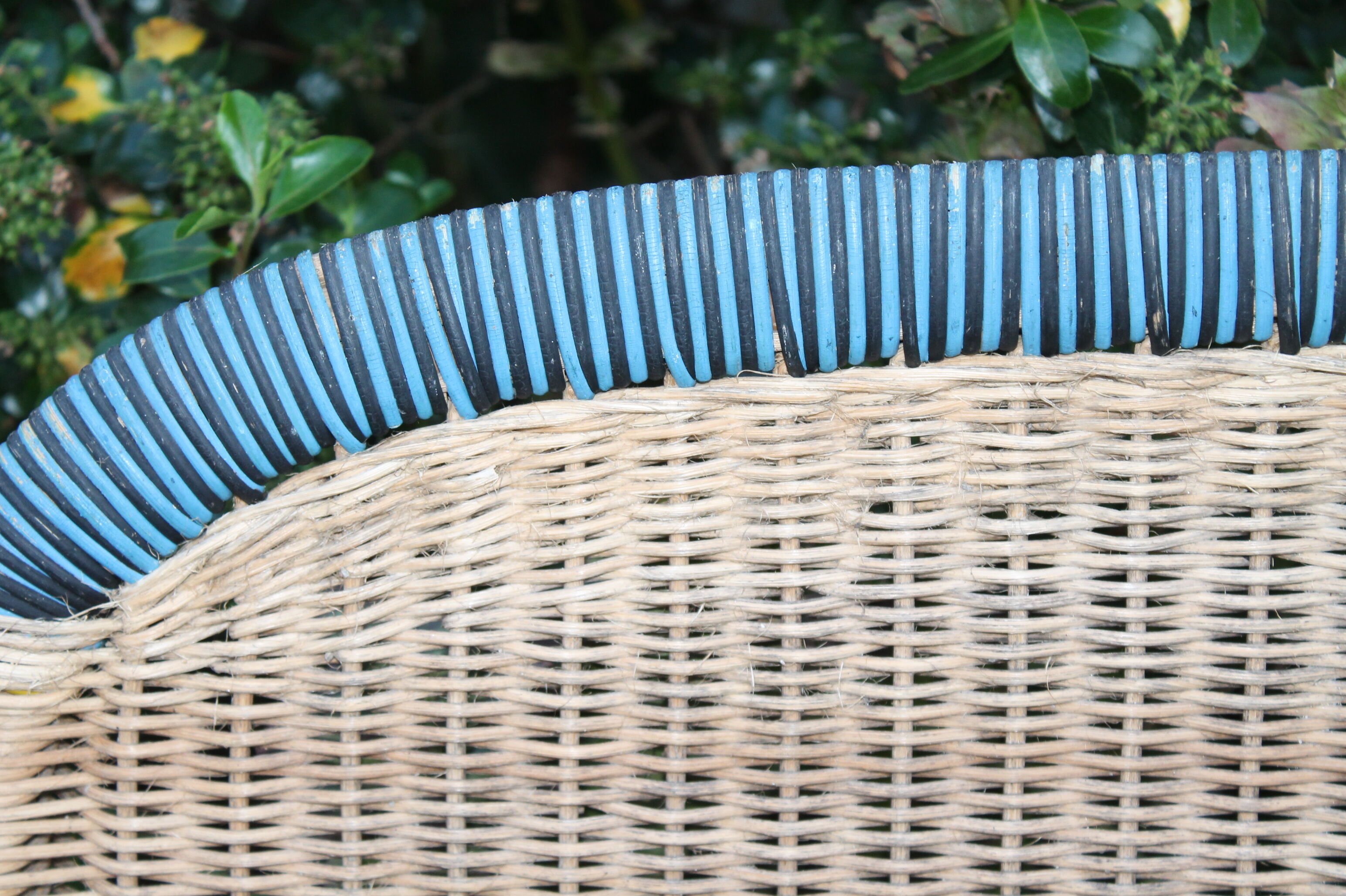 Rattan chair and garden table