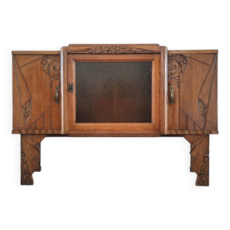 Enfilade art déco, meuble buffet ancien, vaisselier vintage