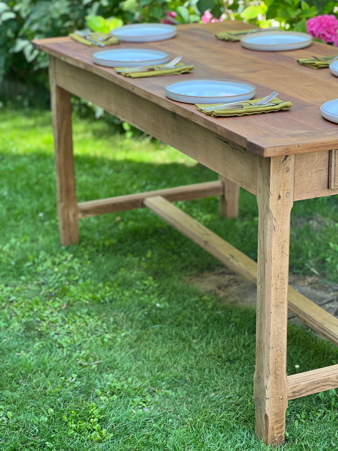 Farm table - solid oak light wood