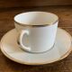 Duo of tea cups gold border Bernardaud Limoges