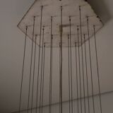 Suspension « Quadrifoglio » en verre de Murano par VeArt, années 1970