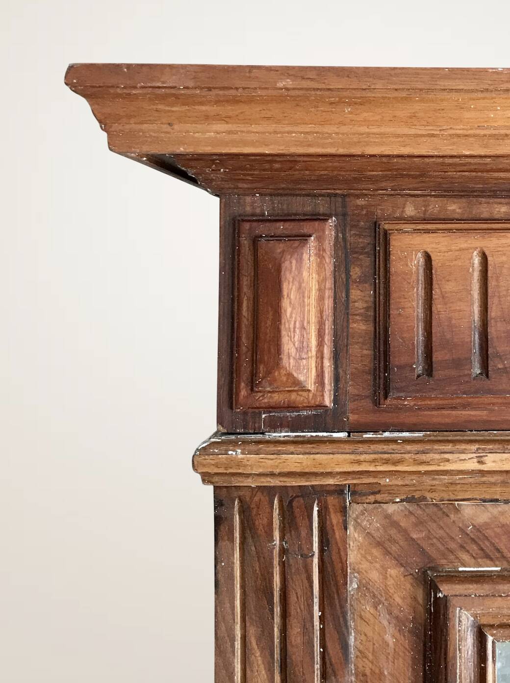 Display cabinet, dresser, antique wooden bookshelf.