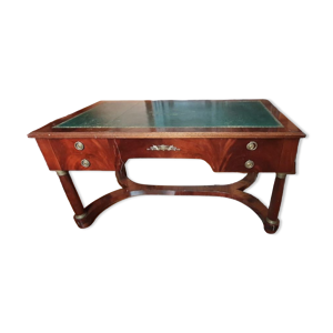 Bureau en acajou et cuir