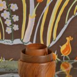 Mid-Century Modern Wood Bowls, Sweden, Set of 3