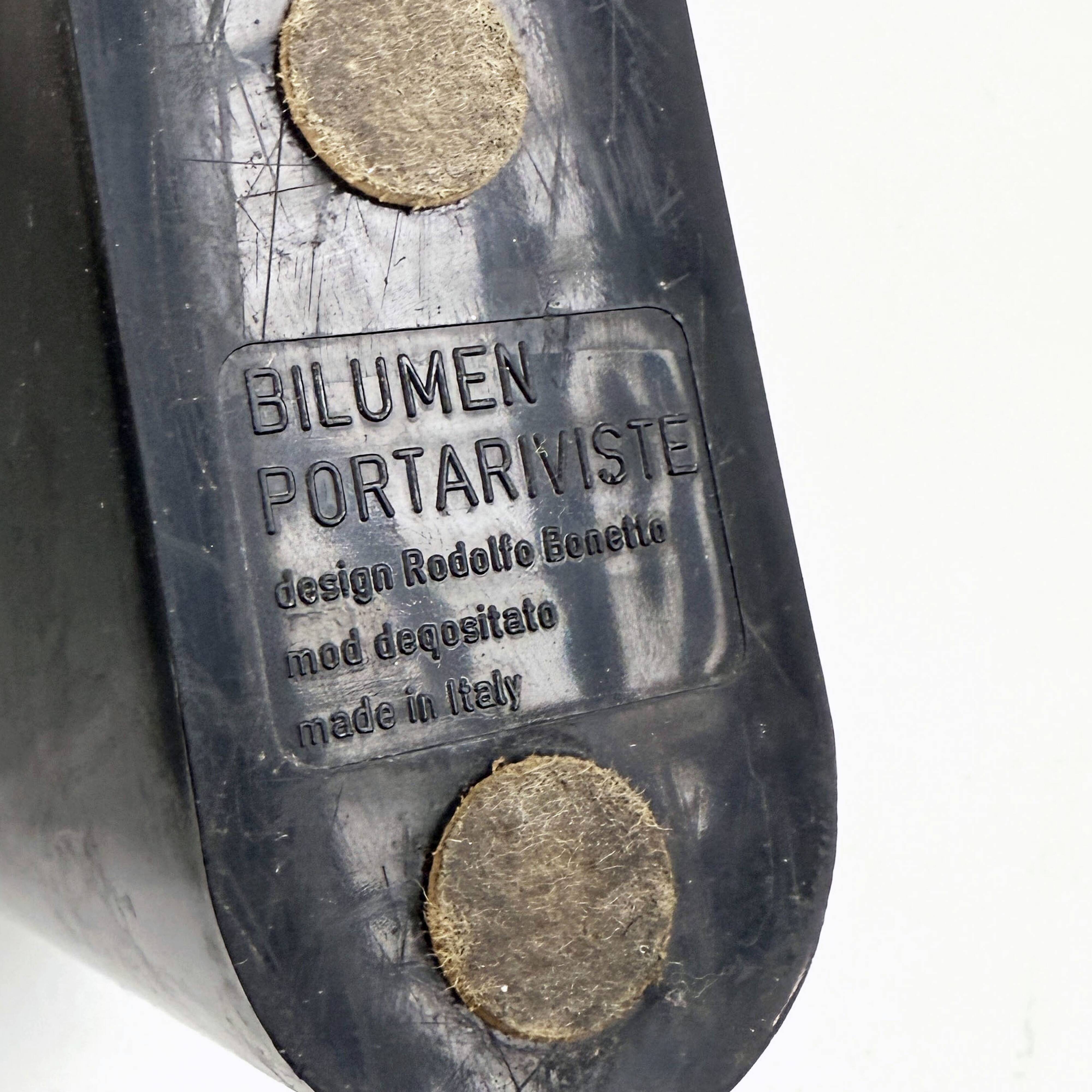 Porte-revue noir par Rodolfo Bonetto pour Bilumen, 1970