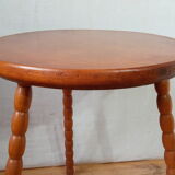 Tripod side table in solid wood