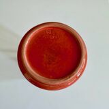 Red vintage vase Wächtersbach ceramics, jug vase, flower vase, ceramic vase