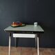 Table en formica vert d'eau années 70