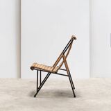 Fauteuil en osier tressé