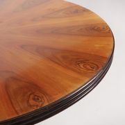 Italian round dining table in veneer, 1930s
