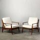 Paire de fauteuils scandinaves,  Arne Vodder – Modèle n°6 – Teck – Danemark