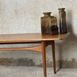 Scandinavian coffee table-teak-Kindt-larsen for France and Daverkosen