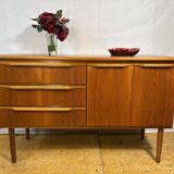 Mid-Century Retro Vintage Teak Sideboard by Sakol 1960   Danish Design Infl
