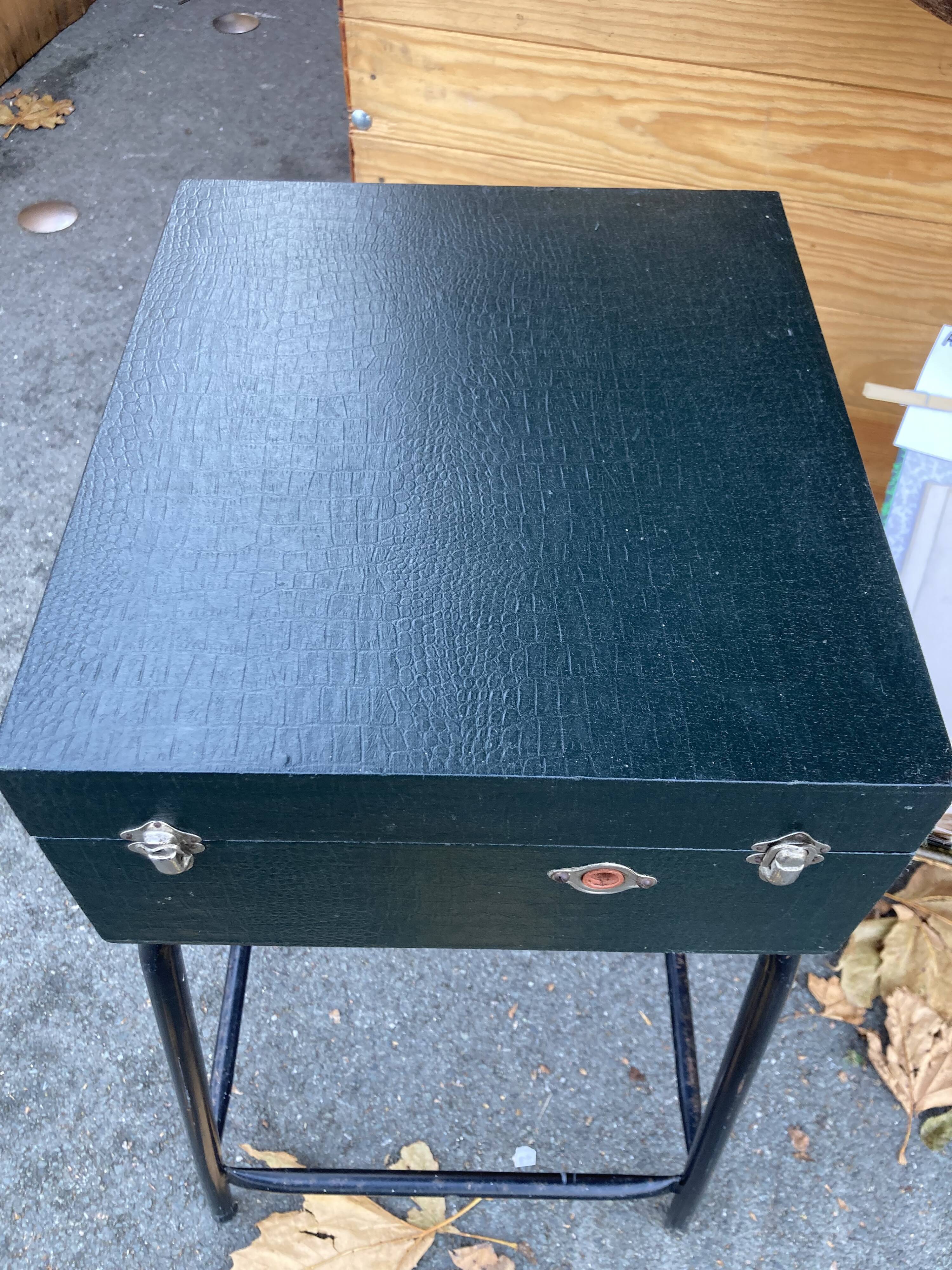 Old Pathé Diamond portable Gramophone