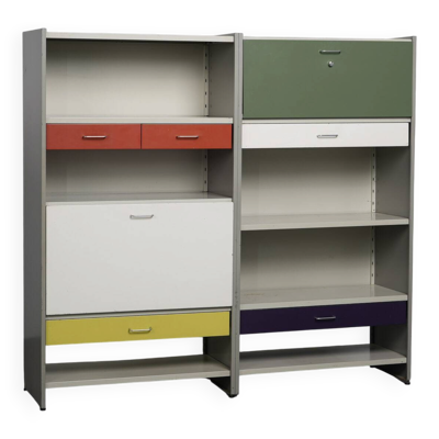 Cabinet Gispen 5600 par A.R. Cordemeyer, Pays-Bas, années 1950.