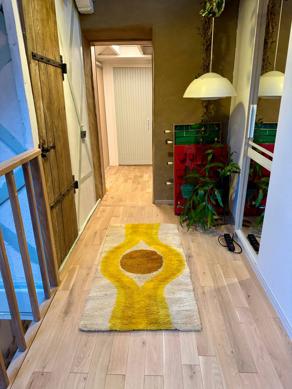 Pair of beautiful Dutch Space Age rugs / 130x70