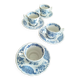 Ridgway "Windsor" English mocha cups blue
