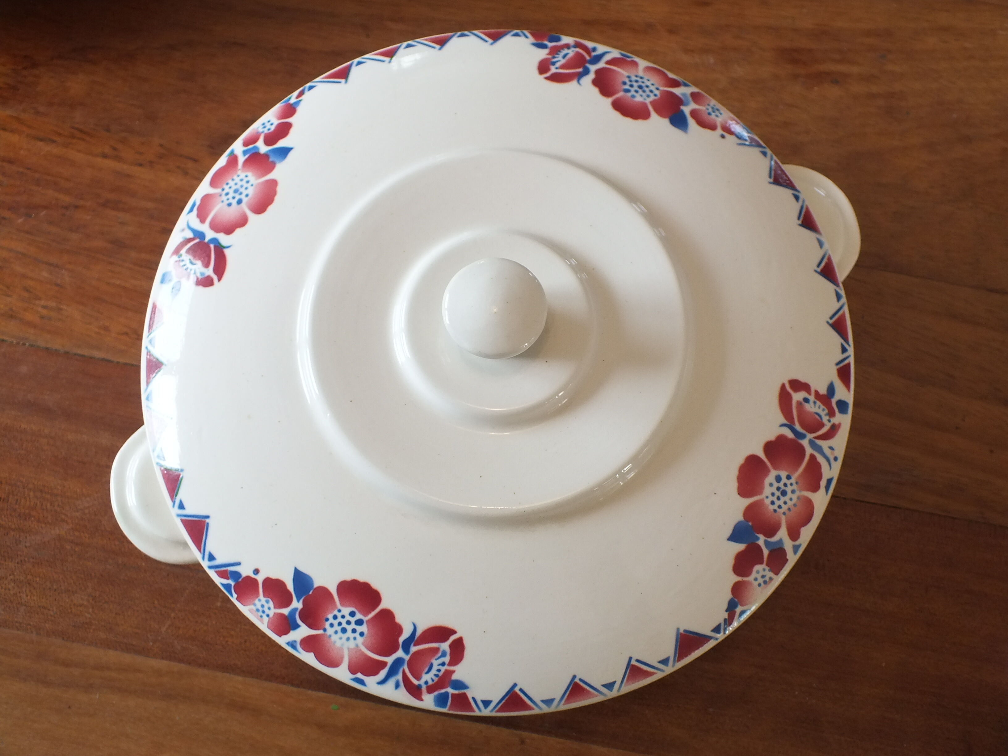 Soupière Légumier Céranord - Saint Amand modèle Eglantines +