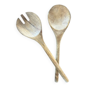 Wooden salad servers