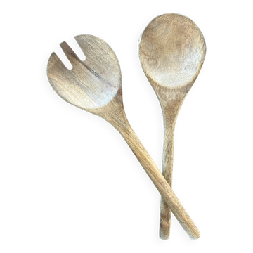 Wooden salad servers