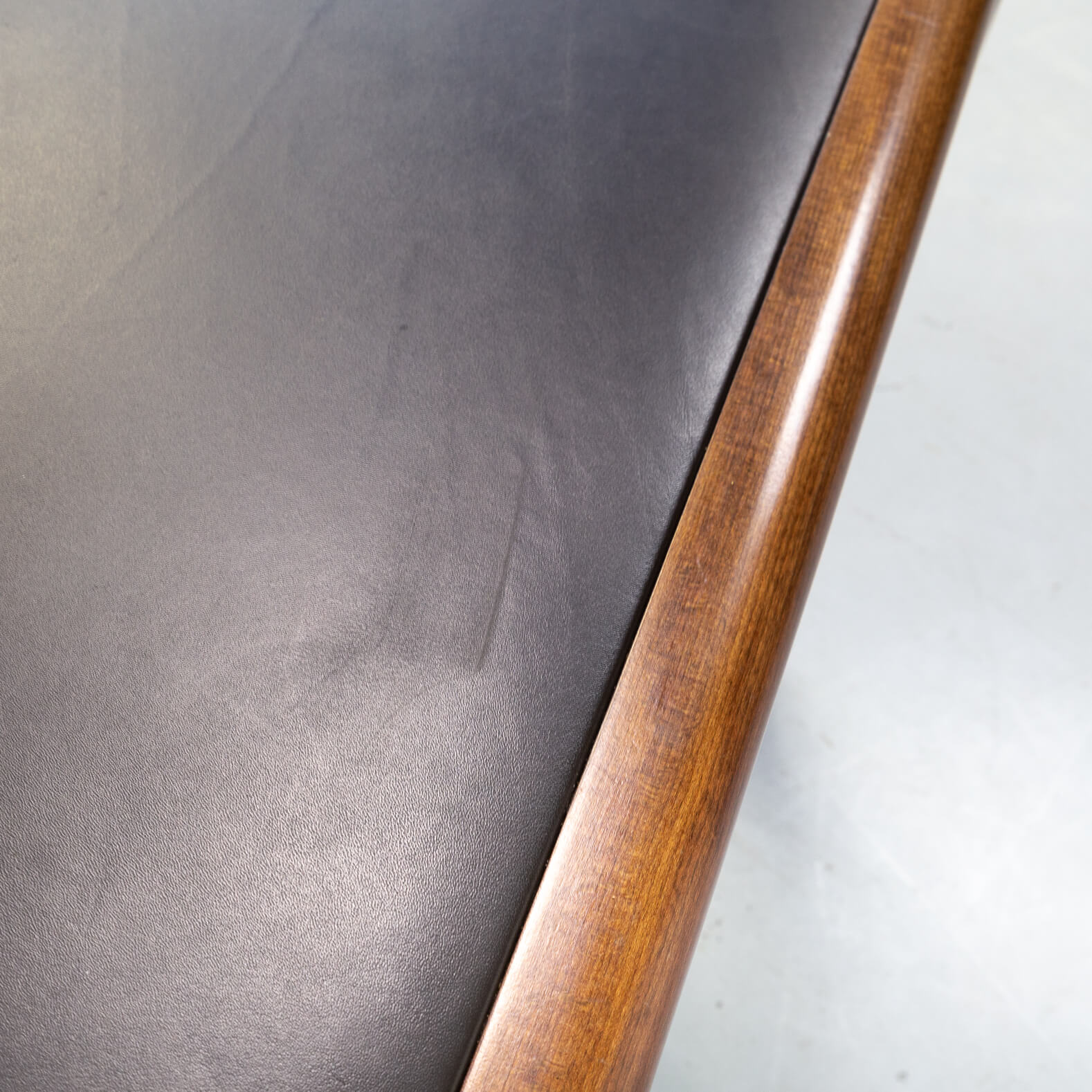 Teak and leather executive writing desk 1960