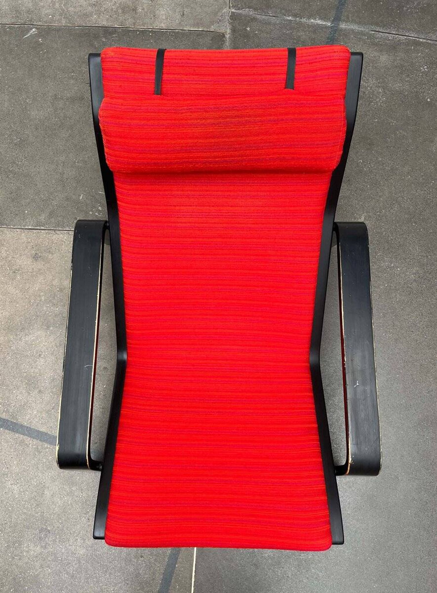 Mid-century modern Pulkka lounge chair by Ilmari Lappalainen for Asko, Finland, 1960s.