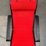 Mid-century modern Pulkka lounge chair by Ilmari Lappalainen for Asko, Finland, 1960s.