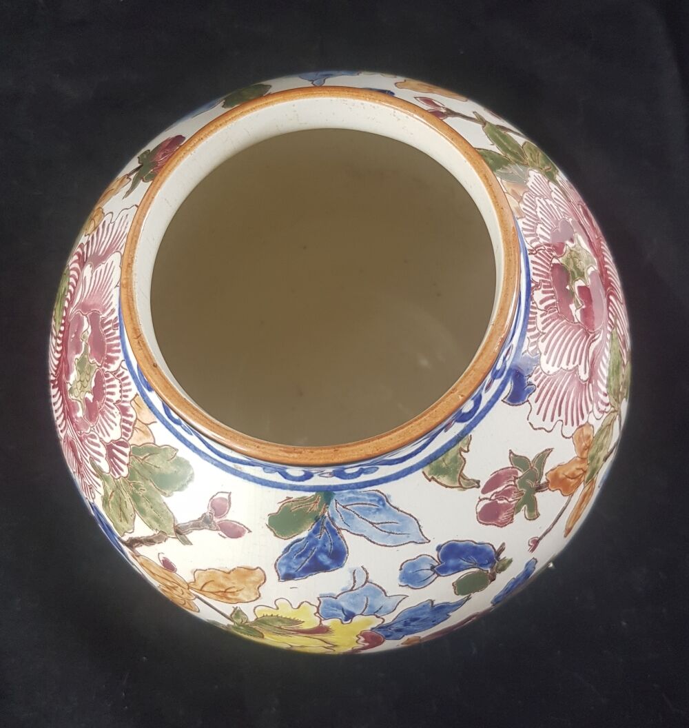 Gien earthenware ball vase