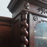 Large Louis XIII bookcase in solid oak
