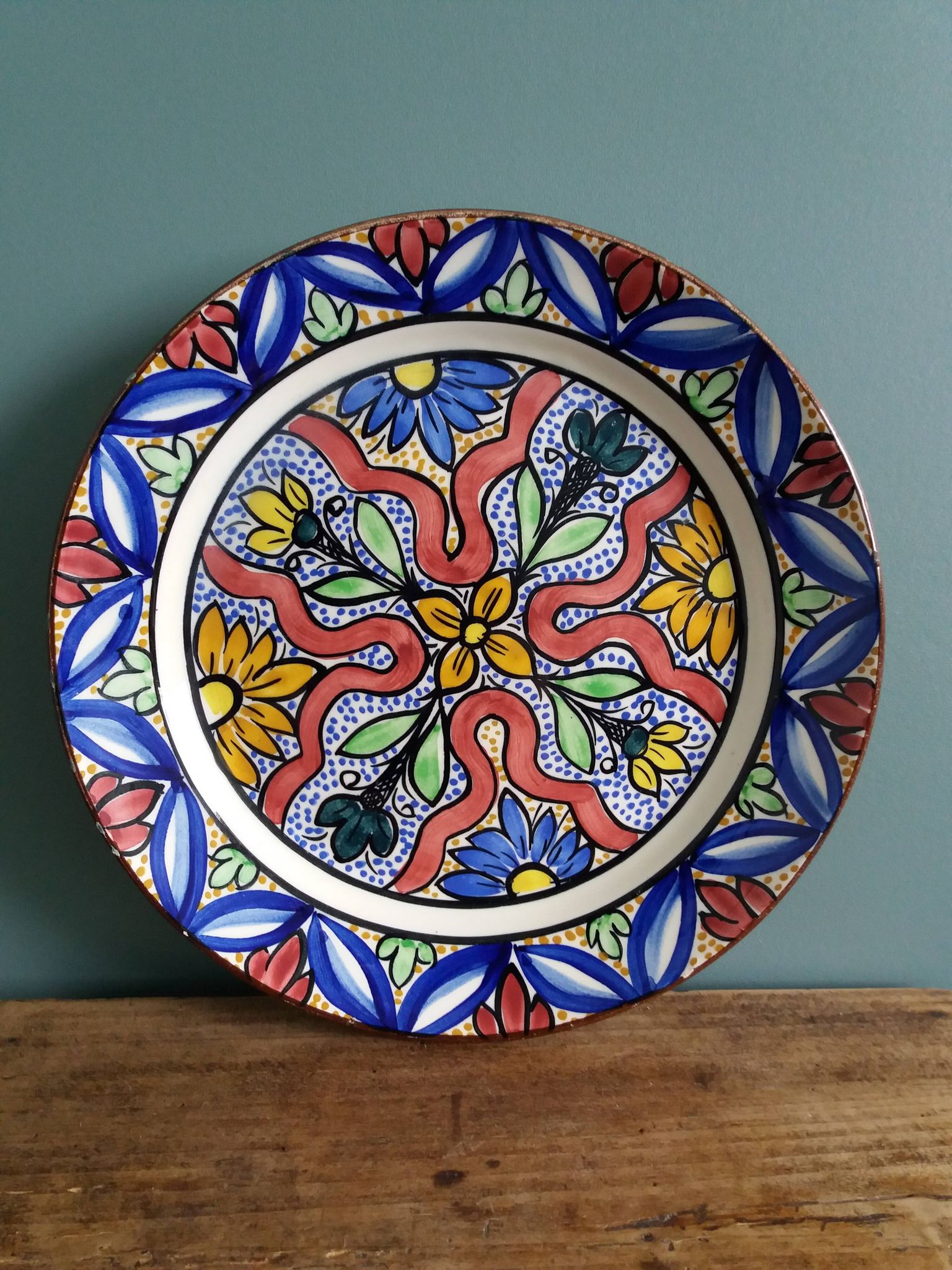 Assiettes murales décoratives peintes à la main Espagne