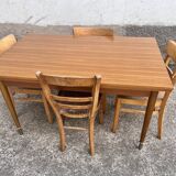Dining table two extensions vintage Scandinavian style