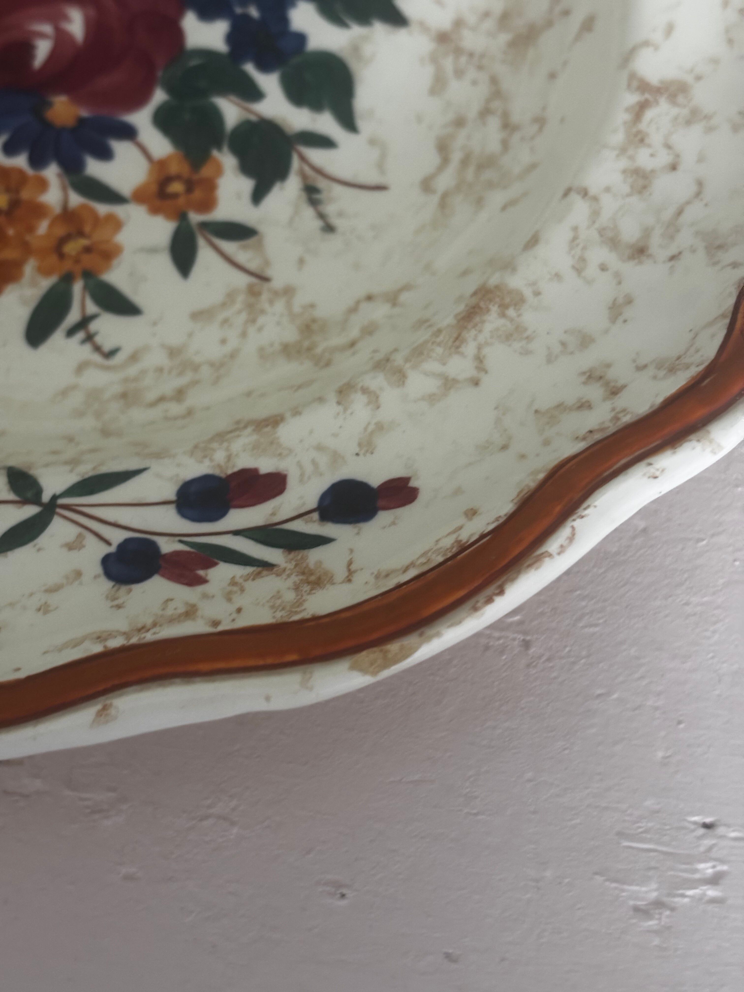 Ancienne assiette creuse Longchamp modèle mistral