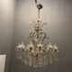 Italian Murano Crystal Chandelier, 1950s