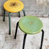 Vintage stools school stools set of 4