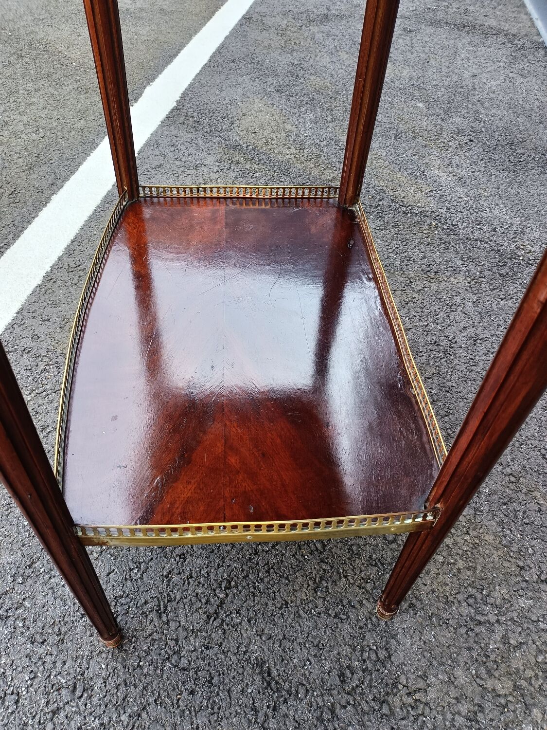 Chest of drawers style Louis XVl old marble tray