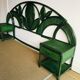 Bamboo rattan headboard 70s and 2 bedside table Vivai del Sud