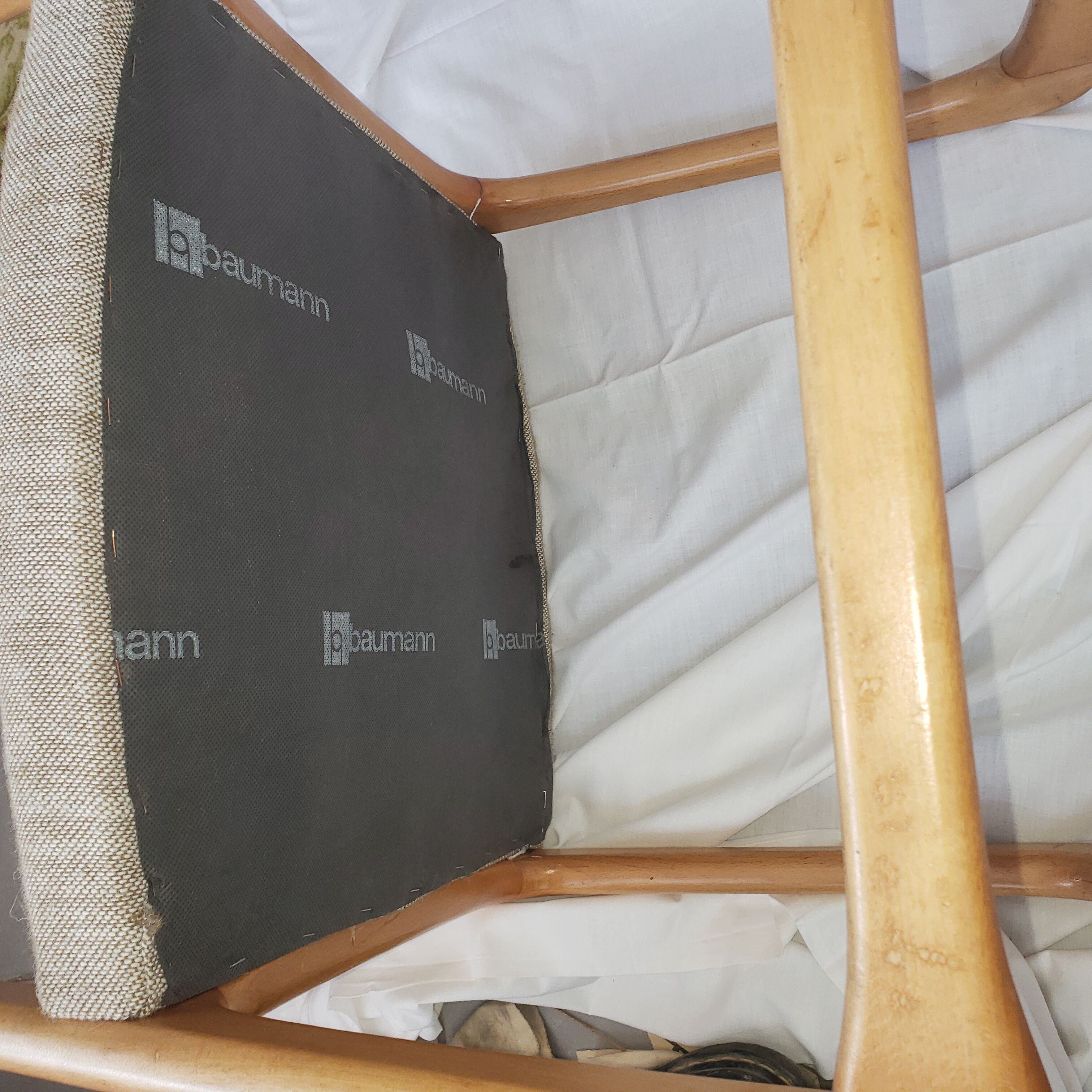 Lot de chaises traineau baumann ensemble de 4
