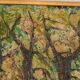 Original Mid Century Swedish Oil on Panel – “Textured Forest” by Stig Allan