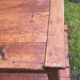 Farm table and pair of benches